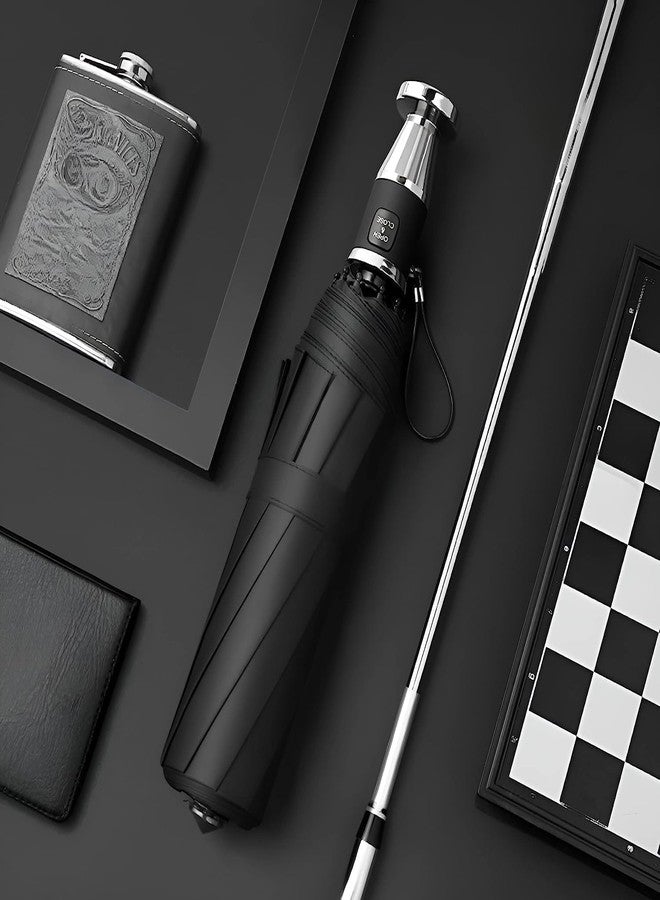 Skyzone Umbrella -Windproof Travel Umbrella -Sun Blocking Umbrella Compact, Automatic Open Close, Lightweight - Strong, Ventilated, Portable - Folding Umbrellas for Rain - Men and Women - Image 4